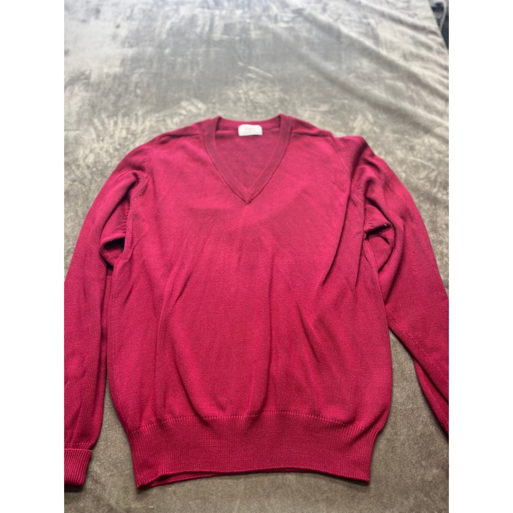 Titleist‎ Corbin LTD V Neck Long Sleeve Sweater Mens Red L Golf Classic